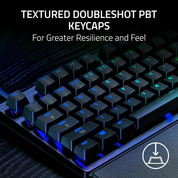 ��������� ��������� Razer Huntsman V3 Pro TKL 8KHz, 84key, Analog Optical Switch Gen-2, USB-A, EN, RGB, ������ RZ03-05520100-R3M1 - �������� 9