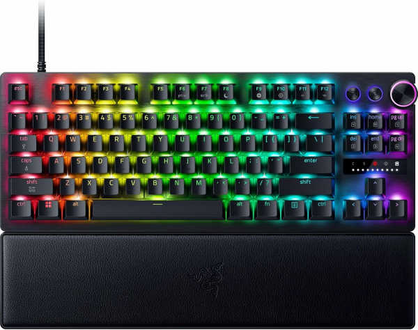 ��������� ��������� Razer Huntsman V3 Pro TKL 8KHz, 84key, Analog Optical Switch Gen-2, USB-A, EN, RGB, ������ RZ03-05520100-R3M1 - �������� 1