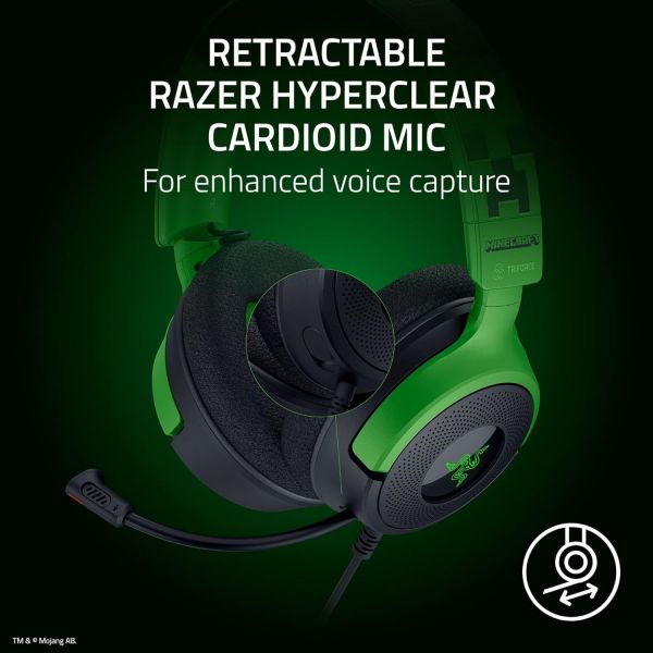 ��������� Razer Kraken V4 X, 7.1, USB-A, 1.8�, RGB, Minecraft Ed. RZ04-05180200-R3M1 - �������� 2
