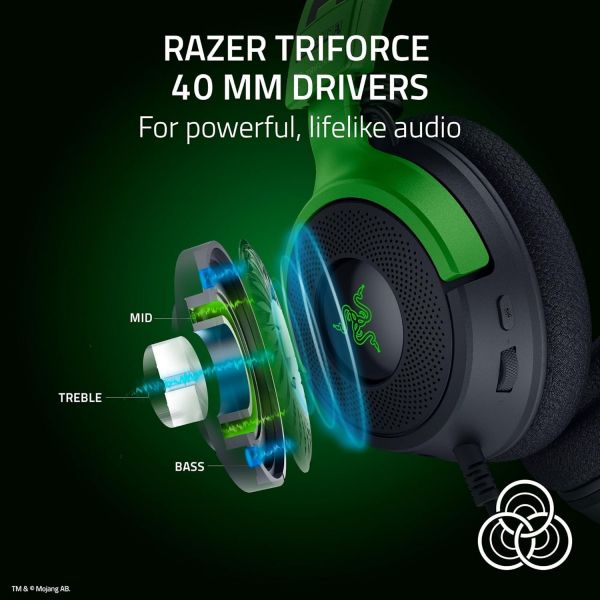 ��������� Razer Kraken V4 X, 7.1, USB-A, 1.8�, RGB, Minecraft Ed. RZ04-05180200-R3M1 - �������� 3