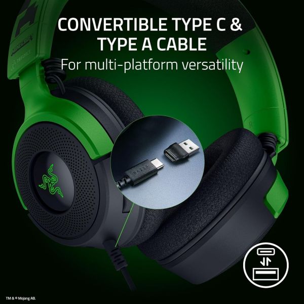 ��������� Razer Kraken V4 X, 7.1, USB-A, 1.8�, RGB, Minecraft Ed. RZ04-05180200-R3M1 - �������� 5
