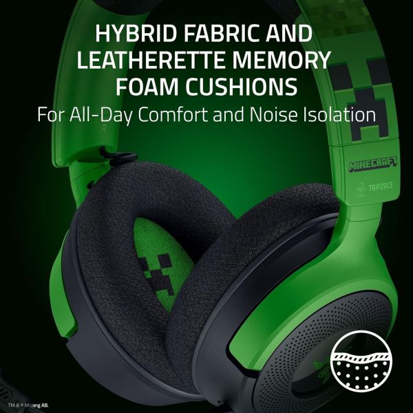 ��������� Razer Kraken V4 X, 7.1, USB-A, 1.8�, RGB, Minecraft Ed. RZ04-05180200-R3M1 - �������� 6