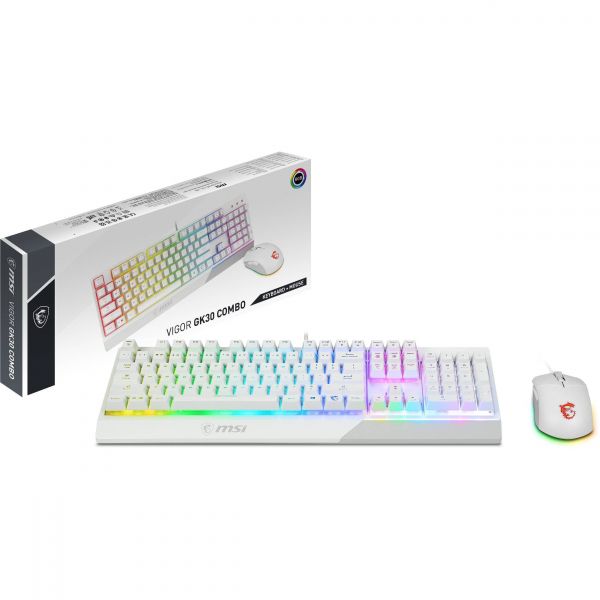 �������� ���������� � ���� MSI Vigor GK30 COMBO WHITE UA USB, EN/UKR/RU, RGB, ����� S11-04UA302-CLA - �������� 2