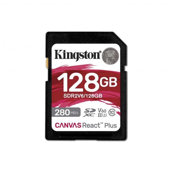 ����� ������ Kingston SD  128GB C10 UHS-II U3 R280/W100MB/s SDR2V6/128GB - �������� 1