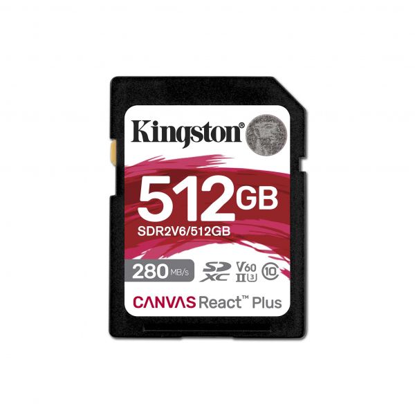 ����� ������ Kingston SD  512GB C10 UHS-II U3 R280/W150MB/s SDR2V6/512GB - �������� 1