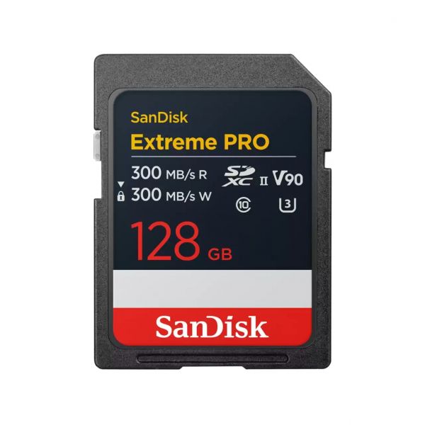 ����� ������ SanDisk SD  128GB C10 UHS-II U3 R300/W300MB/s Extreme Pro V90 SDSDXDM-128G-GN4IN - �������� 1