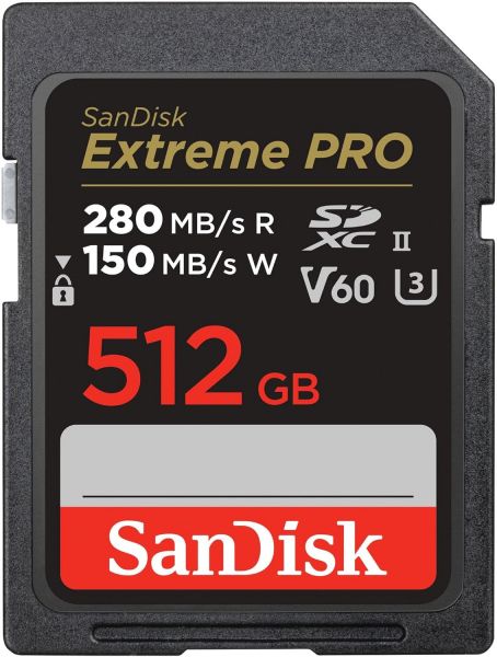 ����� ������ SanDisk SD  512GB C10 UHS-II U3 R280/W150MB/s Extreme Pro V60 SDSDXEP-512G-GN4IN - �������� 1