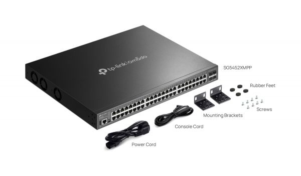 ���������� TP-LINK SG5452XMPP 48xGE (48xPoE), 4xSFP+, 770��, ��������� L3 SG5452XMPP - �������� 2