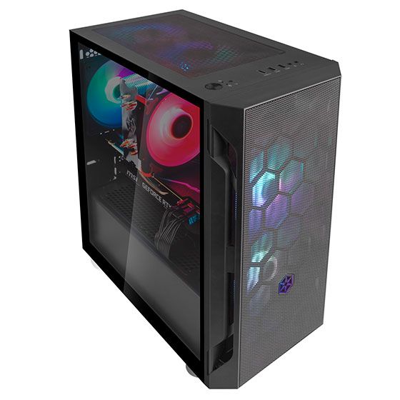 ������ SilverStone FARA FAH1MB-PRO, ��� ��, 1xUSB3.0, 2xUSB2.0, 3x120mm ARGB fan, TG Side Panel, mATX, Black SST-FAH1MB-PRO - �������� 6