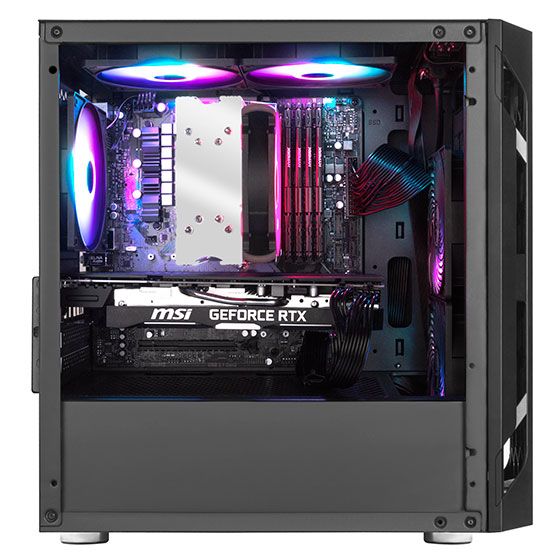 ������ SilverStone FARA FAH1MB-PRO, ��� ��, 1xUSB3.0, 2xUSB2.0, 3x120mm ARGB fan, TG Side Panel, mATX, Black SST-FAH1MB-PRO - �������� 9