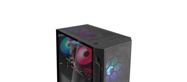 ������ SilverStone FARA FAH1MB-PRO, ��� ��, 1xUSB3.0, 2xUSB2.0, 3x120mm ARGB fan, TG Side Panel, mATX, Black SST-FAH1MB-PRO - �������� 4