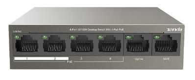 ���������� TENDA TEF1106P-4-63W 4xFE PoE, 2xFE Uplink TEF1106P-4-63W - �������� 1