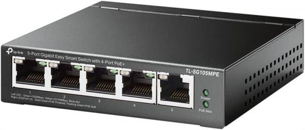 ���������� TP-LINK TL-SG105MPE 5xGE/4xPoE+ 120W EasySmart TL-SG105MPE - �������� 1