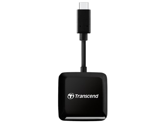   Transcend USB 3.2 Gen 1 Type-C SD/microSD Black TS-RDC3 -  1