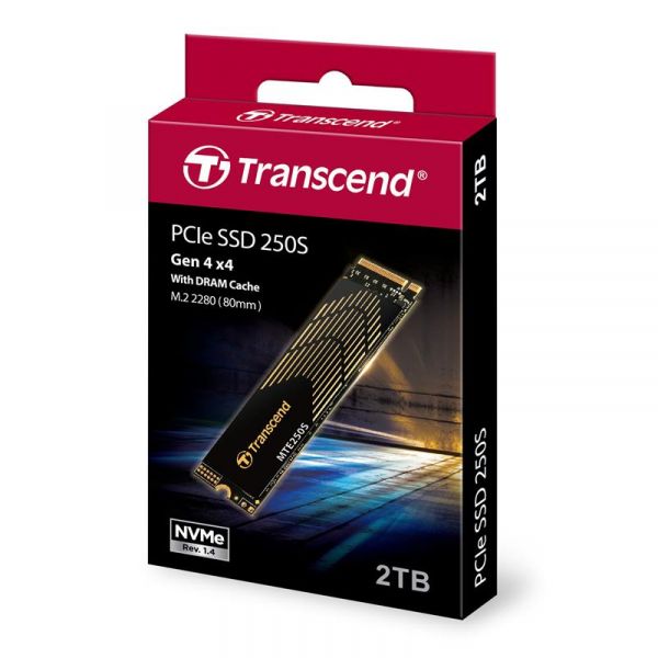 SSD  Transcend MTE250S 2TB M.2 PCIe 4.0 (TS2TMTE250S) -  1