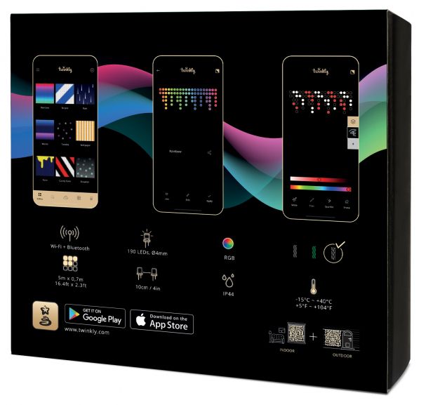 Smart LED �������� Twinkly Icicle RGB 190, Gen II, IP44, ����� 5�, ������ ���������� TWI190STP-TEU - �������� 2