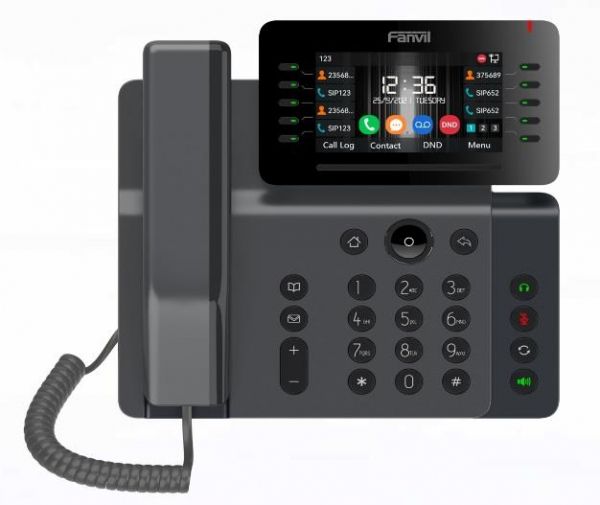 ������� IP Fanvil V65 2xGE LAN, 1xUSB-A, BT4.2, Wi-Fi, 20 SIP line, SW Linux, PoE, 4.3" ������� �������, 45 DSS ������, ������ V65 - �������� 1