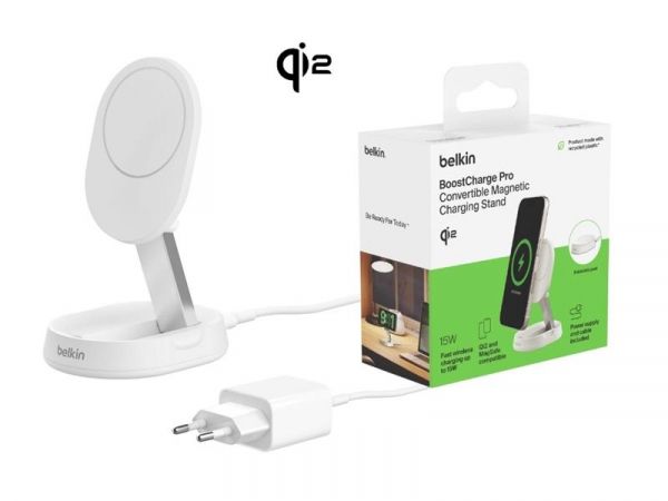 ����������� �������� ������� Belkin BoostCharge Pro Magnetic Qi2 15W White (WIA008VFWH) - �������� 1