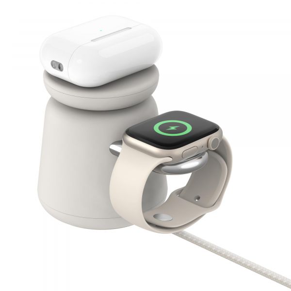 ������������ �������� ���������� Belkin 2in1 MagSafe iPhone/Watch/AirPods, Sand Mass WIZ020VFH37 - �������� 3