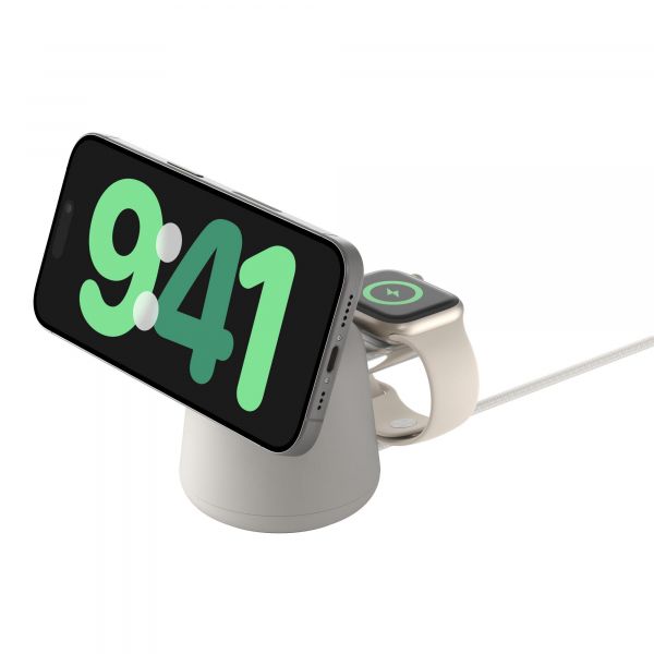 ������������ �������� ���������� Belkin 2in1 MagSafe iPhone/Watch/AirPods, Sand Mass WIZ020VFH37 - �������� 1