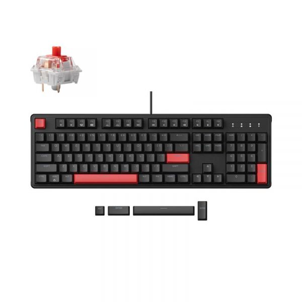 Lemokey ��������� ��������� Lemokey X3 104Key, Red, USB-A, QMK/VIA, Hot-Swap, EN/UKR, RGB, ������ X3-H1-UA - �������� 1
