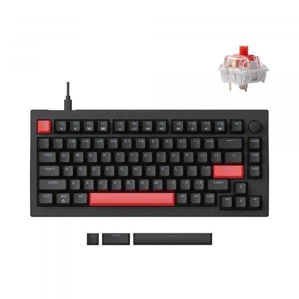 ���������� Lemokey X4 84Key Keychron Red USB-A QMK/VIA Hot-Swap EN/UKR RGB (X4-H1-UA) - �������� 1