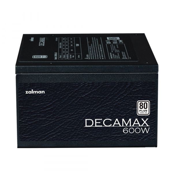Zalman ���� �������� Decamax (600W) 85%, 80 Plus, 120��, 1xMB 24pin(20+4), 1xCPU 8pin(4+4), 3xMolex, 6xSATA, 2xPCIe 8pin(6+2) ZM600-LX3 - �������� 5