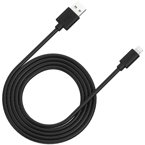  Lightning Canyon Charge & Sync USB-A to Lightning 2m Black (CNS-MFIC12B) -  1