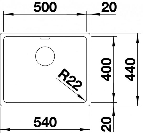 ������� ����� Blanco - 522967 ANDANO 500-U - �������� 2