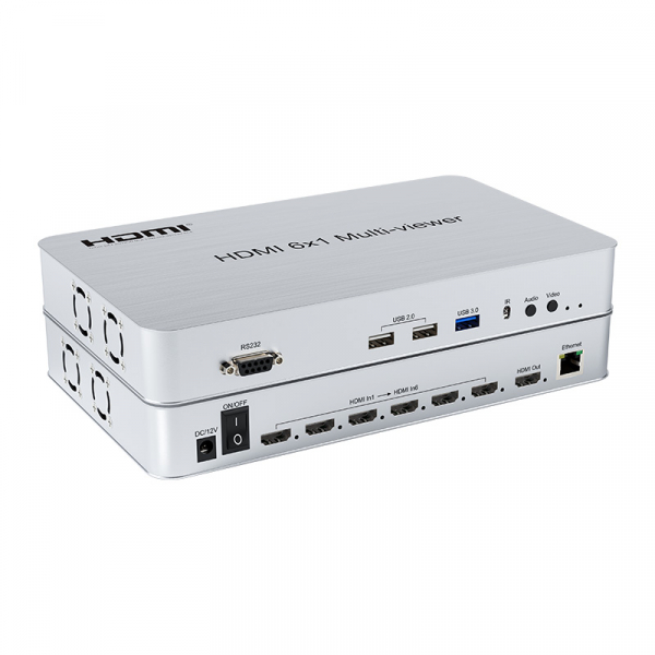 ��������������� ��������� PowerPlant HDMI 6x1 Multi-viewer 1080p (HDSW6-Q) (CA916009) - �������� 1