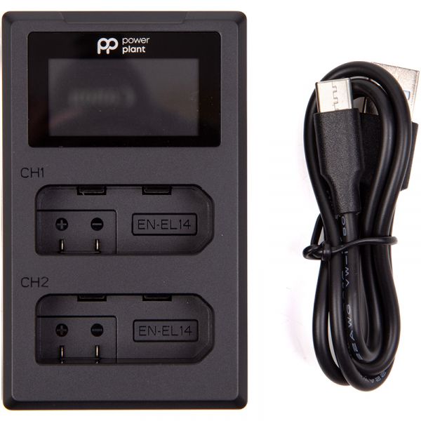 �������� ���������� PowerPlant Nikon EN-EL14 ��� ���� �������������, LED ����� (CH980536) - �������� 1
