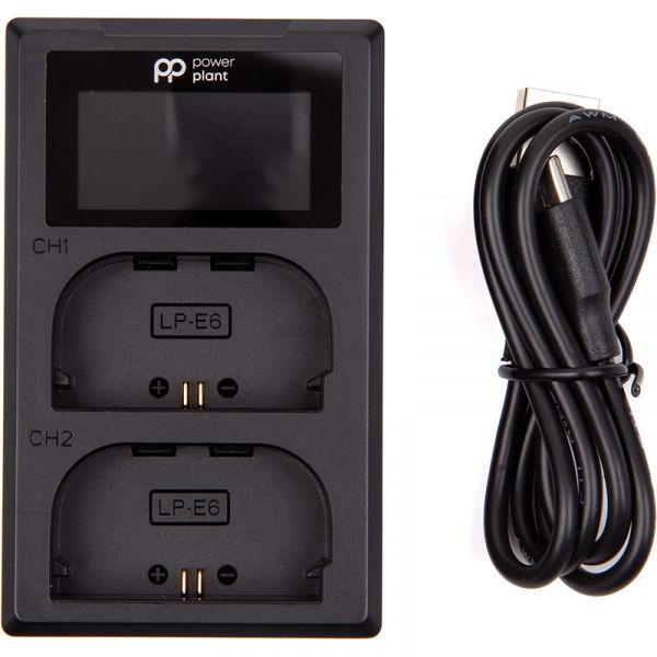 �������� ���������� PowerPlant Canon LP-E6 ��� ���� �������������, LED ����� (CH980543) - �������� 1