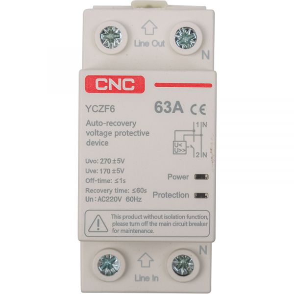 ������������ ��������� CNC YCZF6 1P+N 63A (EL240302) - �������� 1
