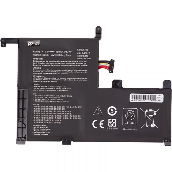 ����������� PowerPlant ��� ��������� ASUS Zenbook Flip UX561 (C31N1703) 11.4V 4150mAh (NB432349) - �������� 1