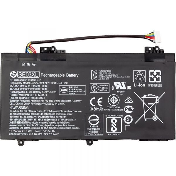 ���������� ��� �������� HP Pavilion 14-al000 (SE03XL) 11.55V 3450mAh (original) (NB462001) - �������� 1