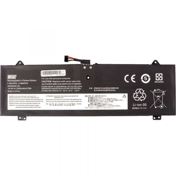 ����������� PowerPlant ��� ��������� LENOVO Ideapad Yoga 7i 2020 (L19C4PDC) 14.8V 3200mAh (NB482412) - �������� 1