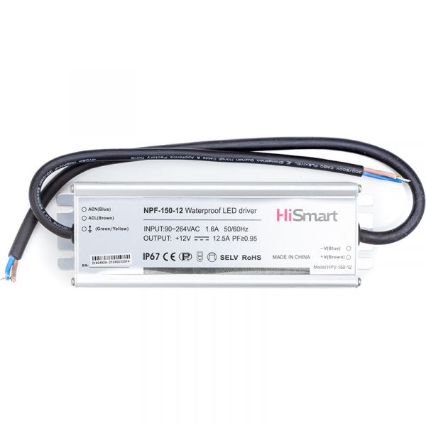 ���� ������� HiSmart 12V, 12,5A, 150W, PFC, IP67 (NPF-150-12) - �������� 1