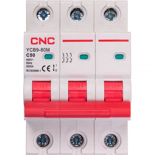 ��������� �������������� ����������� CNC YCB9-80M 3P C50 6ka (NV821570) - �������� 1