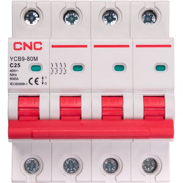 ��������� �������������� �����������  CNC YCB9-80M 4P C25 6ka (NV821617) - �������� 1