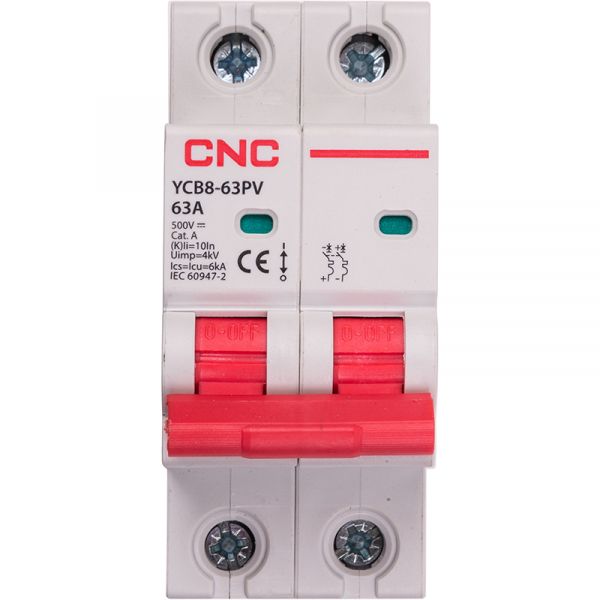 ̳��������� ������� ��������� ������ CNC YCB8-63PV 2P C63 DC500 6ka (NV821662) - �������� 1
