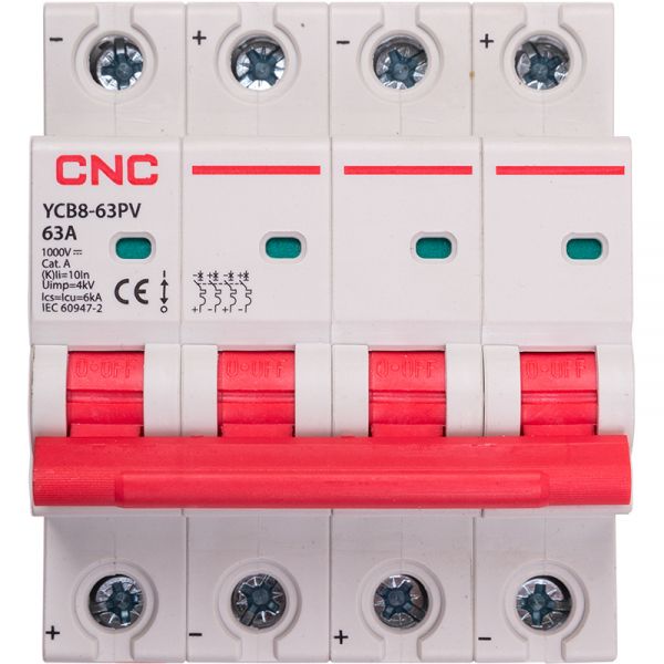 ̳��������� ������� ��������� ������ CNC YCB8-63PV 4P C63 DC1000 6ka (NV821679) - �������� 1