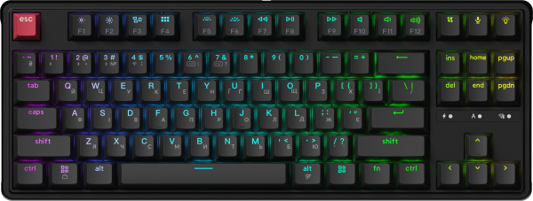 ��������� ���������� Keychron C3 Max Super Red Switch Black RGB (C3M-H1-UA) - �������� 1