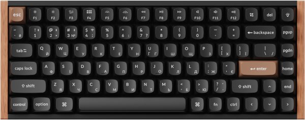 ��������� ���������� Keychron K2 HE Magnetic Switch Black RGB (K2H-F1-UA) - �������� 1