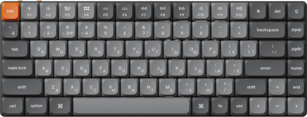 ��������� ���������� Keychron K3 Max Gateron Brown Switch Black RGB (K3M-H3-UA) - �������� 1