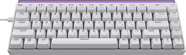 ���������� Ajazz NK68 Red switches White (NK68-R-W) - �������� 1