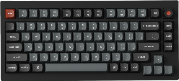 ��������� ������� Keychron V1 8K Keychron Super Red Switch Black RGB (V1W-D1-UA) - �������� 1