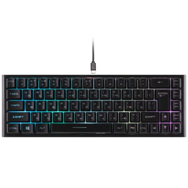 ���������� 2E Gaming KG360 RGB 68 Key WL Black (2E-KG360UBK) - �������� 3