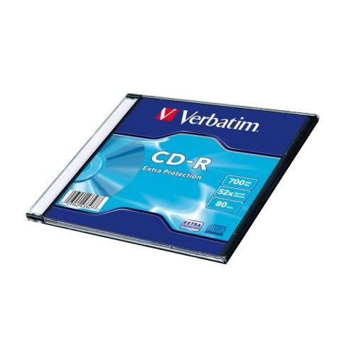 ���� CD-R Slim Case, Verbatim "Extra Protection", 700Mb, 52x (43347) - �������� 1