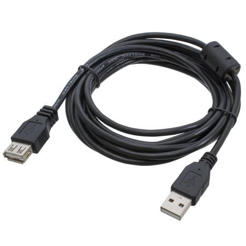 ������ USB 2.0 AM - USB AF, 3 �, Black, Patron, ���������� ������ (PN-AMAF-30F) - �������� 1