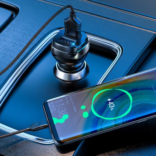    Hoco Z40 + MicroUSB, Black, 2xUSB, 2.4A -  5